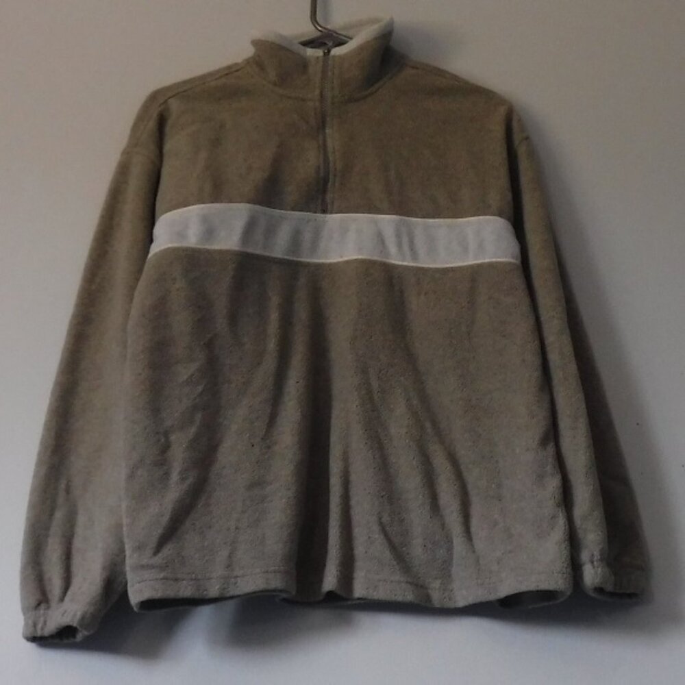 Mens Size Medium Arctic Zone Brand Long Sleeve Pull-Over Zipper Neck Sweater